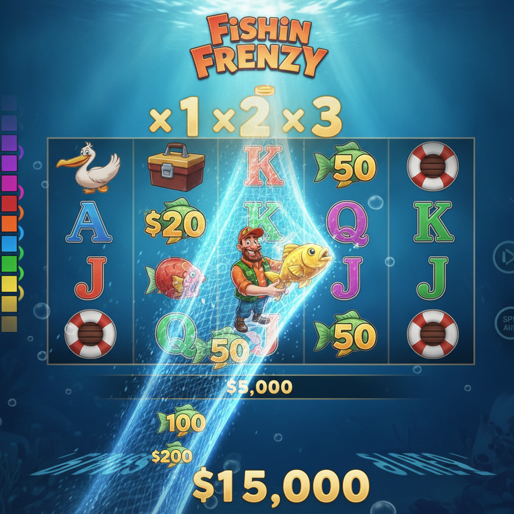 Fishin' Frenzy Win Stepper Rapid Fire